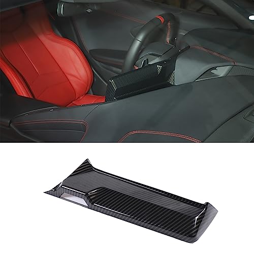 Daeiclru Car Infotainment Screen Navigation Back Cover Compatible with Corvette C8 20202023 ABS Center Console Screen Cover Trim Interior Dash Trim Accessories Carbon Fiber Pattern - Image 1