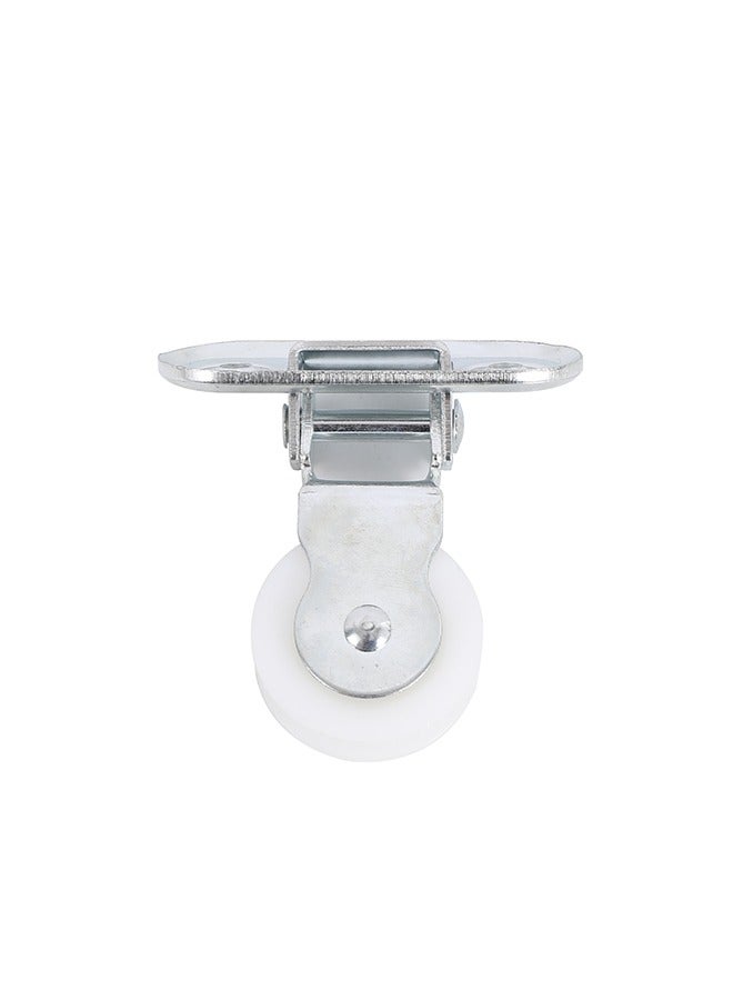 LAWAZIM Hinged Pulley Wheel - 40mm White - Grooved Wheel for Smooth Loading, Wall Mount Pulley with Mounting Holes, Ideal for Fitness Systems, DIY Projects, Clotheslines, and Lifting Mechanisms  - Image 1