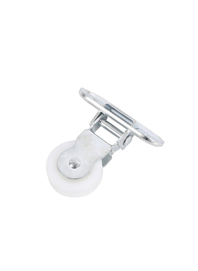 LAWAZIM Hinged Pulley Wheel - 40mm White - Grooved Wheel for Smooth Loading, Wall Mount Pulley with Mounting Holes, Ideal for Fitness Systems, DIY Projects, Clotheslines, and Lifting Mechanisms  - Image 3