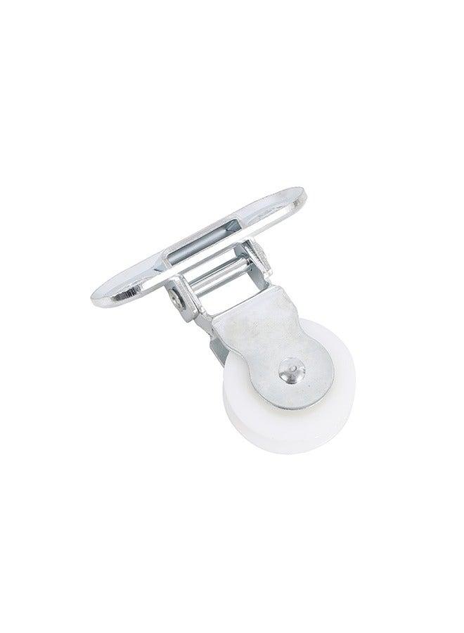 LAWAZIM Hinged Pulley Wheel - 40mm White - Grooved Wheel for Smooth Loading, Wall Mount Pulley with Mounting Holes, Ideal for Fitness Systems, DIY Projects, Clotheslines, and Lifting Mechanisms  - Image 4