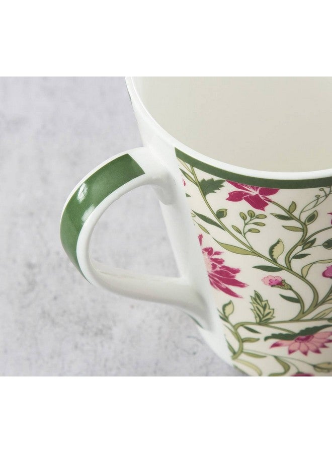 India Circus Floral Ceramic Tea, Milk or Coffee Mugs (Set of 2) 300ml Each, Multicolor, can be Used to Gift to Loved Ones (IC-MM2-CC4) - Image 5
