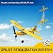 volantexrc RC Plane Trainer Sport Cub 3CH Remote Control Airplane with Prop Saver 6Axis Gyro Stabilizer 3 Modes to Fly Radio Controlled Aircraft RTF for Beginners and Adults 400mmYellow - Image 4