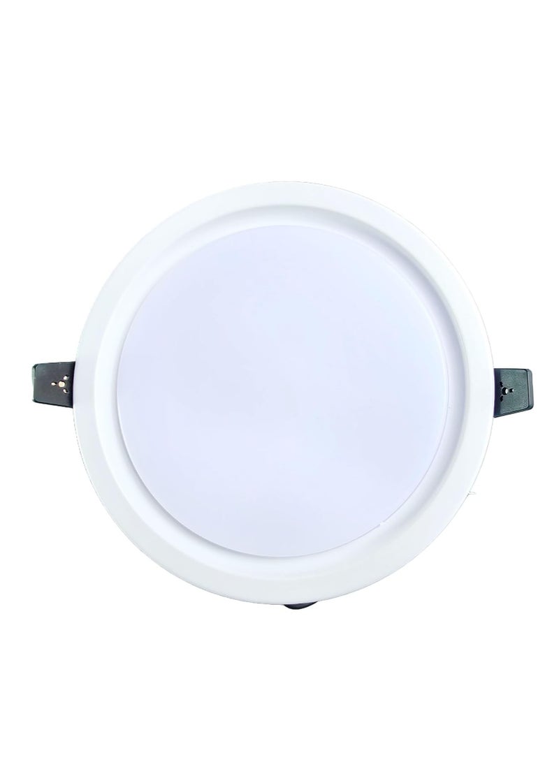 Narken 20W Daylight Cool white 6500K LED Power Saving Metal Body Back Lit Recessed Round Panel Ceiling Light 2000LM Ultra Brightness Cutting Hole. - Image 1