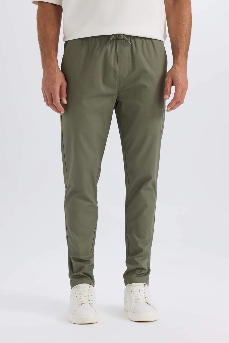Defacto  jogger Super Skinny Hem Gabardine Trousers for Men | Best Price UAE