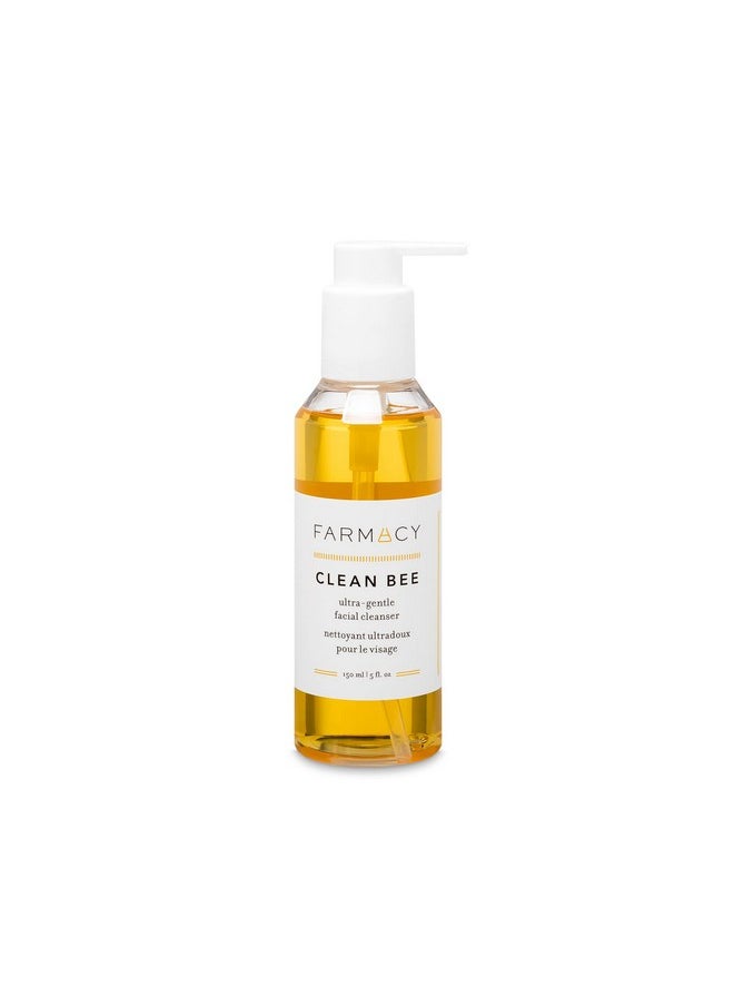 FARMACY - Gentle Face Wash - Clean Bee Facial Cleanser For Sensitive Skin - Daily Face Cleanser Infused With Hyaluronic Acid, Honey + Antioxidants To Remove Excess Oils, Impurities + Makeup (150Ml) - Image 1