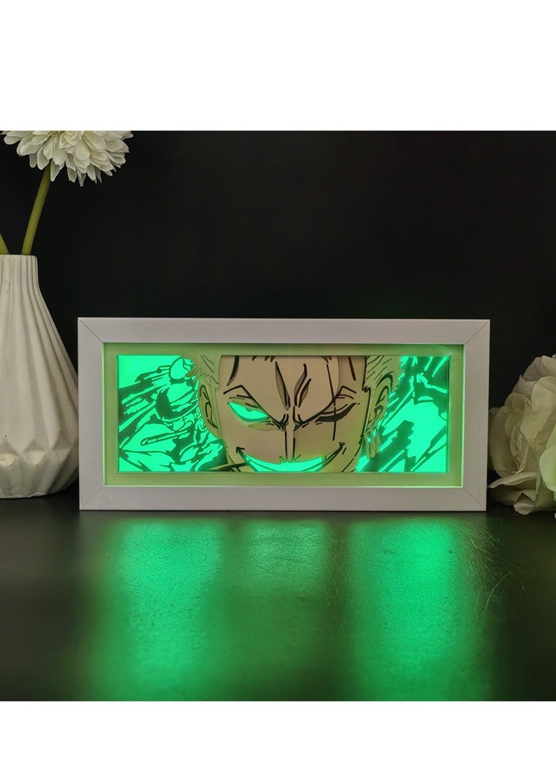 Generic ONE PIECE Paper Cut Sculpture Night Light, Dual Power (AC/Battery), 16 Colors with Brightness Adjustment， Remote Control Over 15m  - Image 1