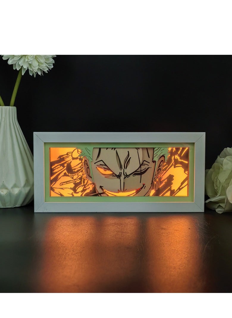 Generic ONE PIECE Paper Cut Sculpture Night Light, Dual Power (AC/Battery), 16 Colors with Brightness Adjustment， Remote Control Over 15m  - Image 5