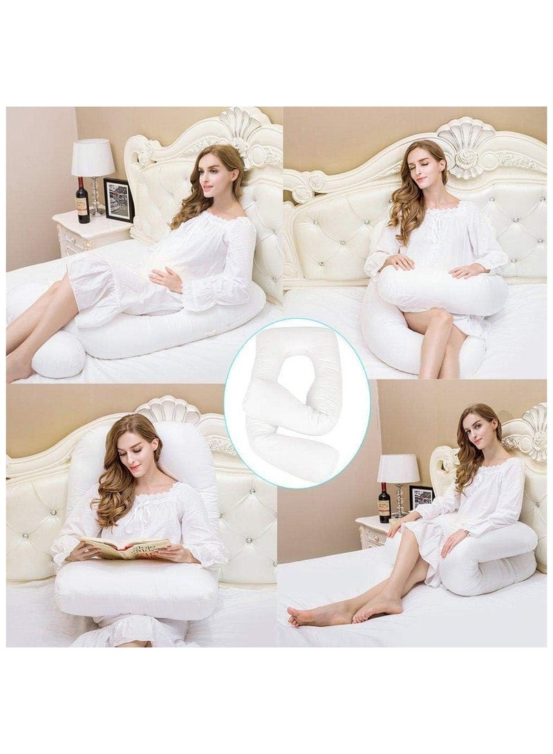 بلومنغ تايم وسادة حمل مريحة ممتازة على شكل حرف U بوليستر أبيض 45x45سنتيمتر  - Image 3