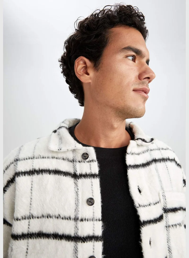 DeFacto Man Oversize Fit Woven Long Sleeve Shirt