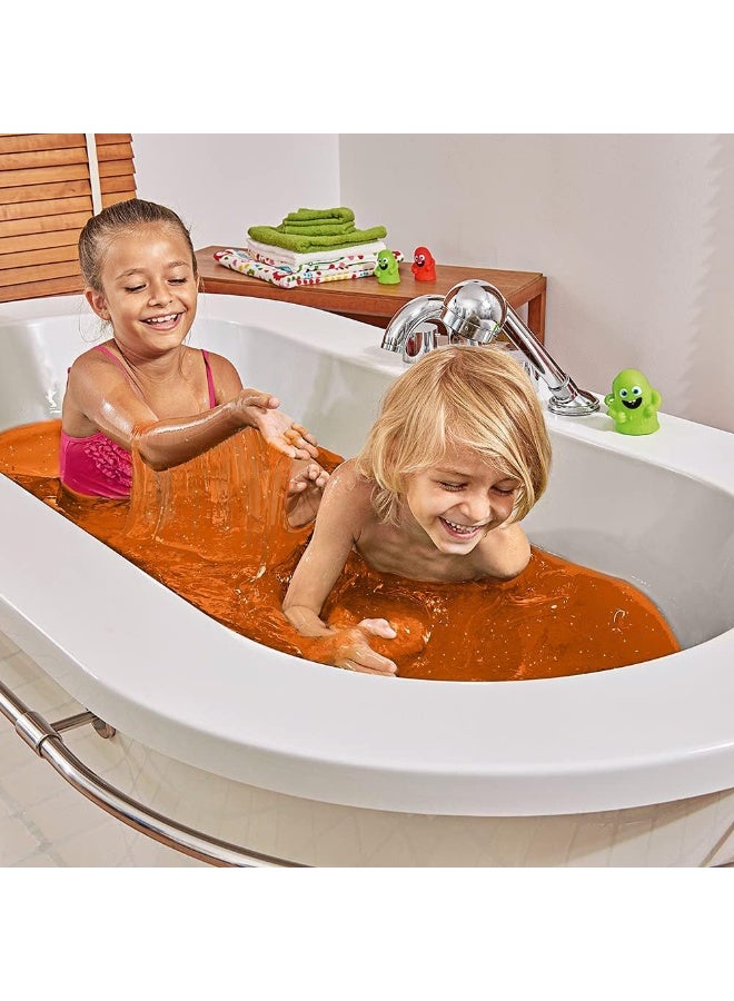 Zimpli Kids Ryan'S World Glitter Slime Baff Orange, 1 Bath Or 4 Play Uses , Magically Turns Water Into Gooey, Colourful Slime, Children'S Sensory & Messy Bath Toy, Birthday Present For Children - Image 3