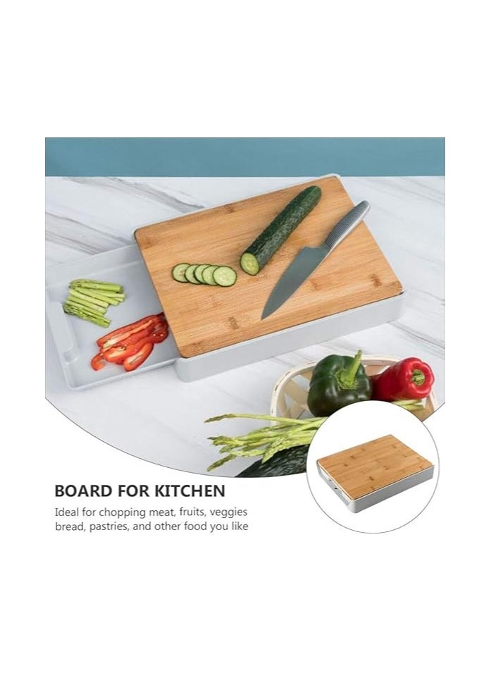 Generic - HEYLF Cutting Board Kitchen Cutting Board Storage Container Slides Out Of Drawer Cutting Board. - Image 1