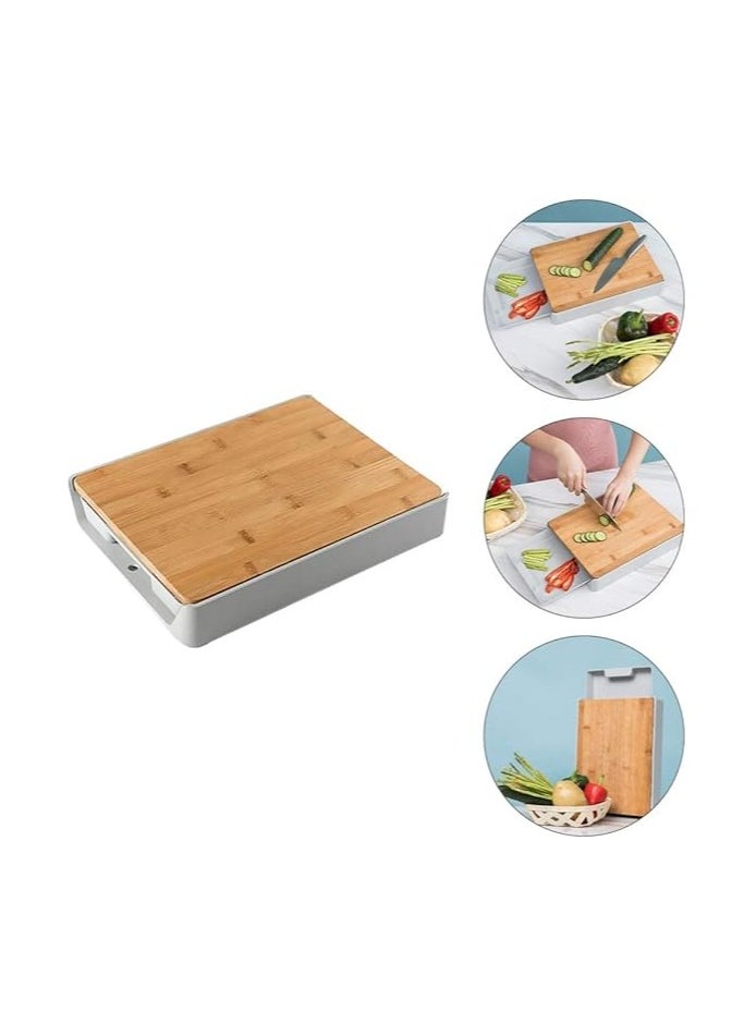 Generic - HEYLF Cutting Board Kitchen Cutting Board Storage Container Slides Out Of Drawer Cutting Board. - Image 1