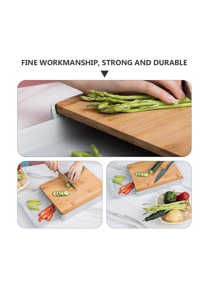 Generic - HEYLF Cutting Board Kitchen Cutting Board Storage Container Slides Out Of Drawer Cutting Board. - Image 1