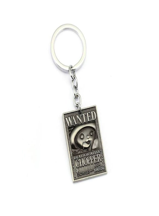 NIBEMINENT Wanted Dead Or Alive Keychain Grey/Silver