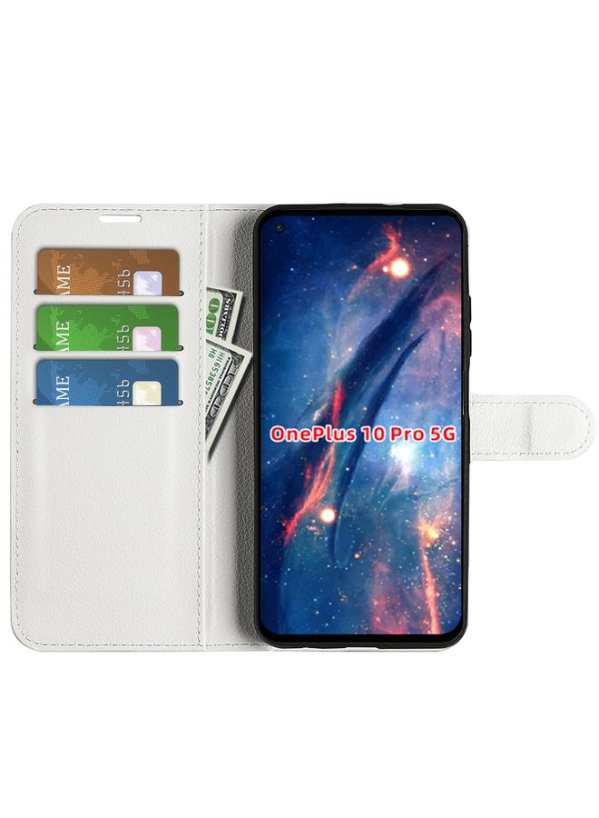 اس-توب جراب لهاتف OnePlus 10 Pro 5G، جراب واقٍ أفقي قابل للطي من نسيج الليتشي مع حامل وفتحات للبطاقات ومحفظة - Image 5