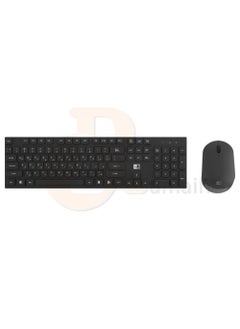 HEATZ Wireless Keyboard and Mouse Anti-Fade & Spill-Resistant Keys, 1600 DPI Mouse - ZK15 Black  - Image 1