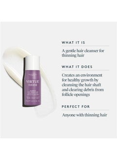 VIRTUE Virtue Flourish Sulfate Free Shampoo for Thinning Hair, Volumizing Hair Growth Product, Detoxifies and Repairs, Color Safe  - Image 2
