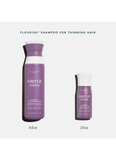 VIRTUE Virtue Flourish Sulfate Free Shampoo for Thinning Hair, Volumizing Hair Growth Product, Detoxifies and Repairs, Color Safe  - Image 5