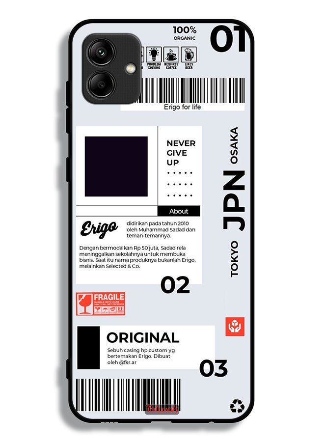 Tolwak Samsung Galaxy A04 Protective Case Cover Japan Sticker - Image 1
