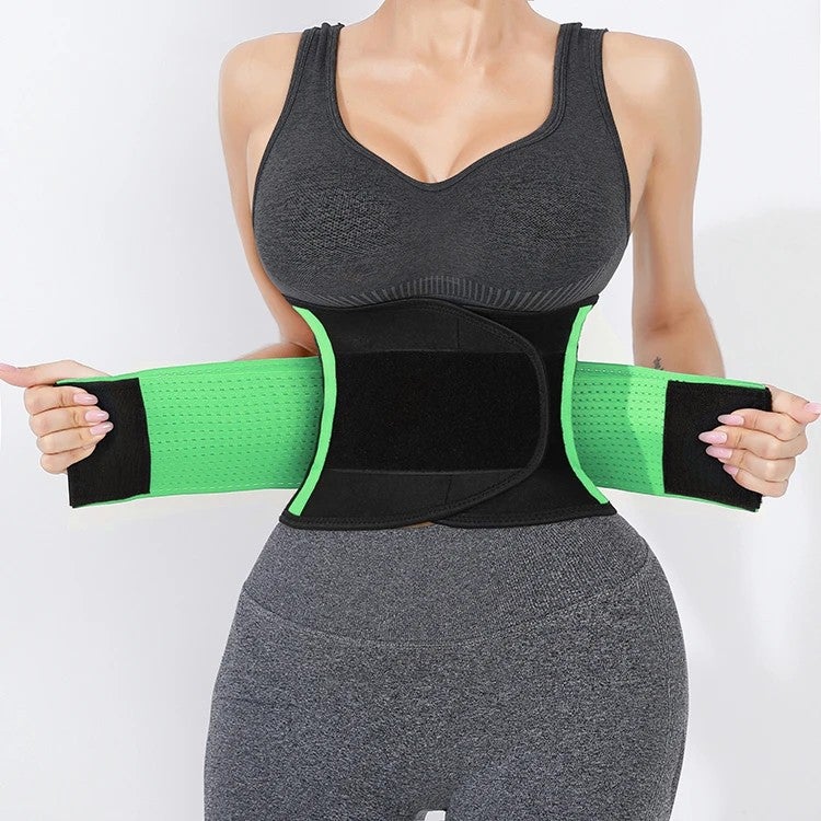 Bluejw Sauna Waist Trimmer Belt for Women Men, Body Shaper Belly Sweat Band, Slimming Waist Trainer Tummy Belt - Image 1