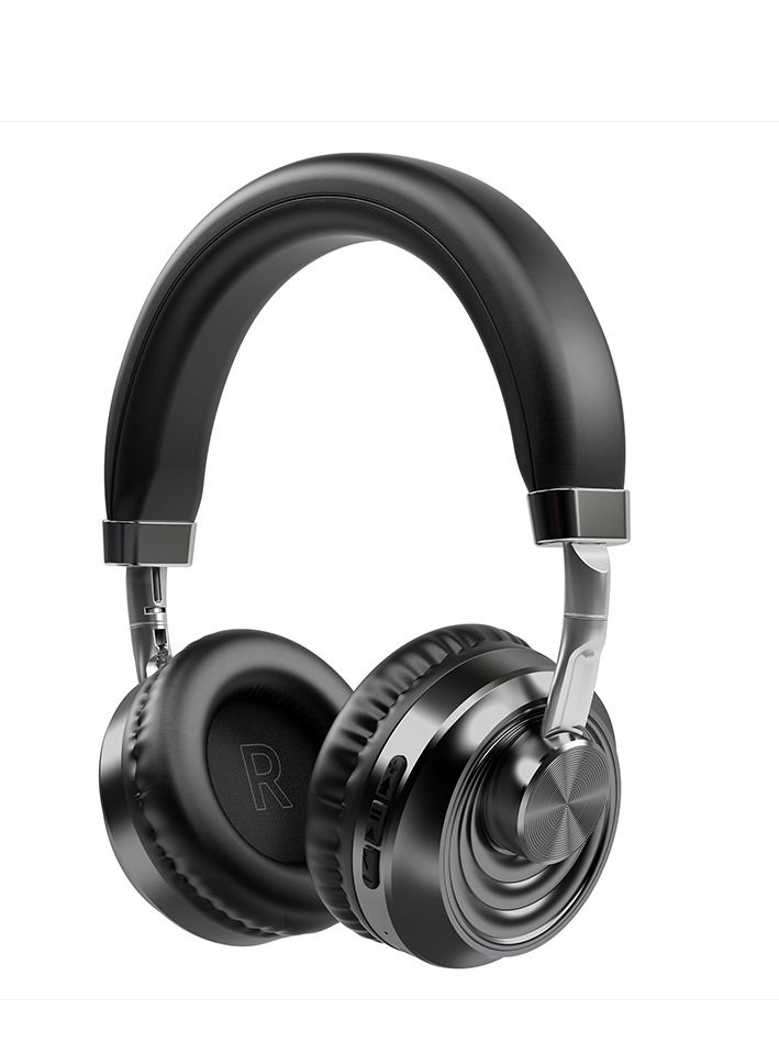 GULFLINK 200mah Folding Wireless Headset Bluetooth Competitive Game Music Sports Plug Cartoon Wireless Headset Grey - Image 1