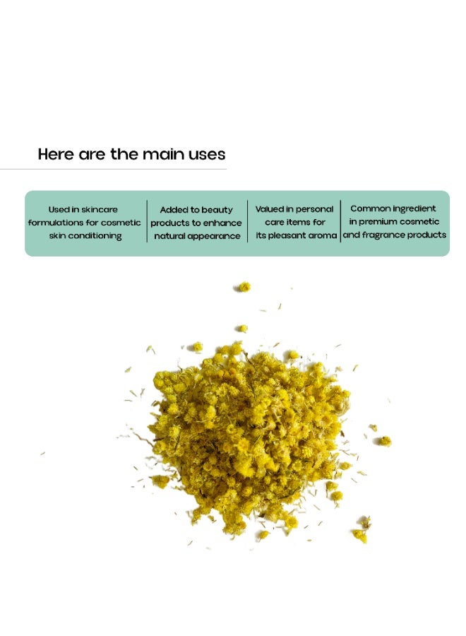 OGOC Helichrysum Immortelle Dried Flowers Natural Aromatic Decorative Floral for Home Fragrance & Potpourri - Image 3