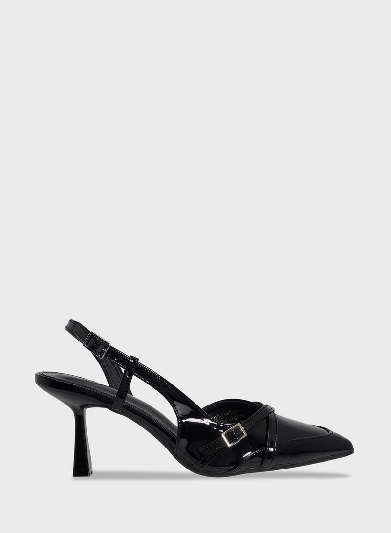 Ginger Sling Back Heeled Pump  - Image 1