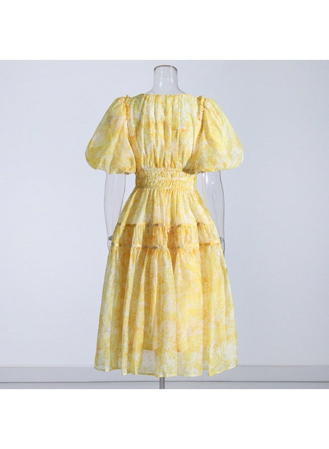 Madam Uniq Tiered Chiffon Dress - Image 3