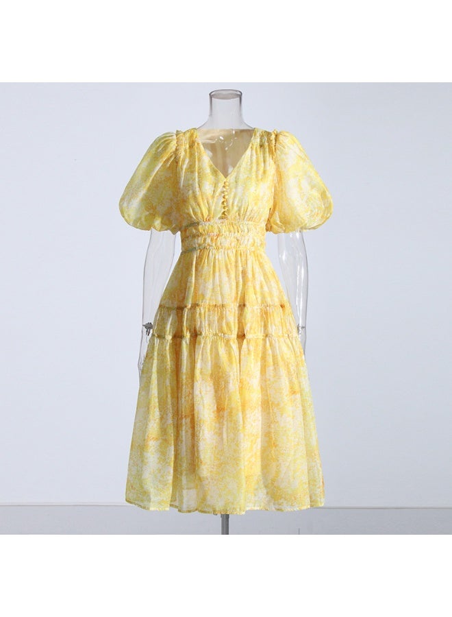 Madam Uniq Tiered Chiffon Dress - Image 2