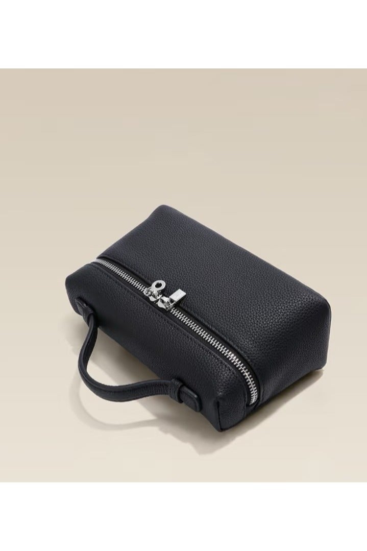 LP LP19 Lunch Box Bag – Women's Crossbody Small Handbag with Premium Craftsmanship & Elegant Top Handle-Black - Image 3