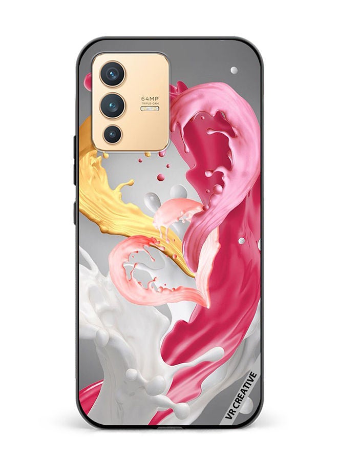 VR CREATIVE Protective Case Cover For Vivo V23 5G Couple Design Multicolour - Image 1