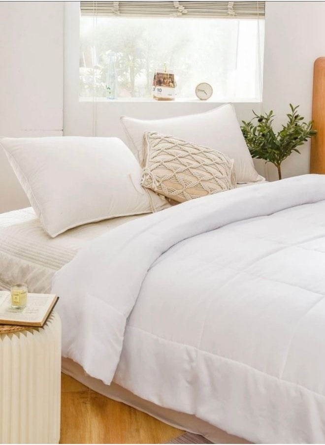 LUNA Home - King/Queen/Single size variation soft and comfortable white comforter - Image 1