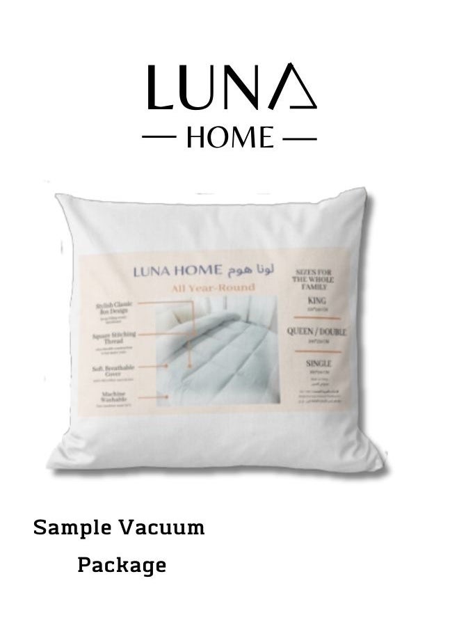 LUNA Home - King/Queen/Single size variation soft and comfortable white comforter - Image 1