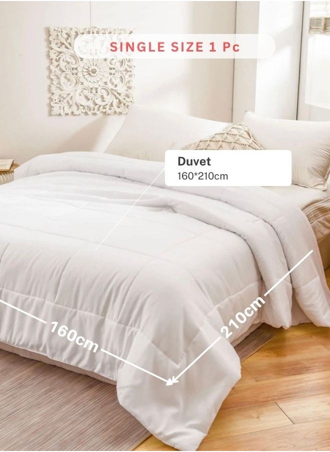 LUNA Home - King/Queen/Single size variation soft and comfortable white comforter - Image 1