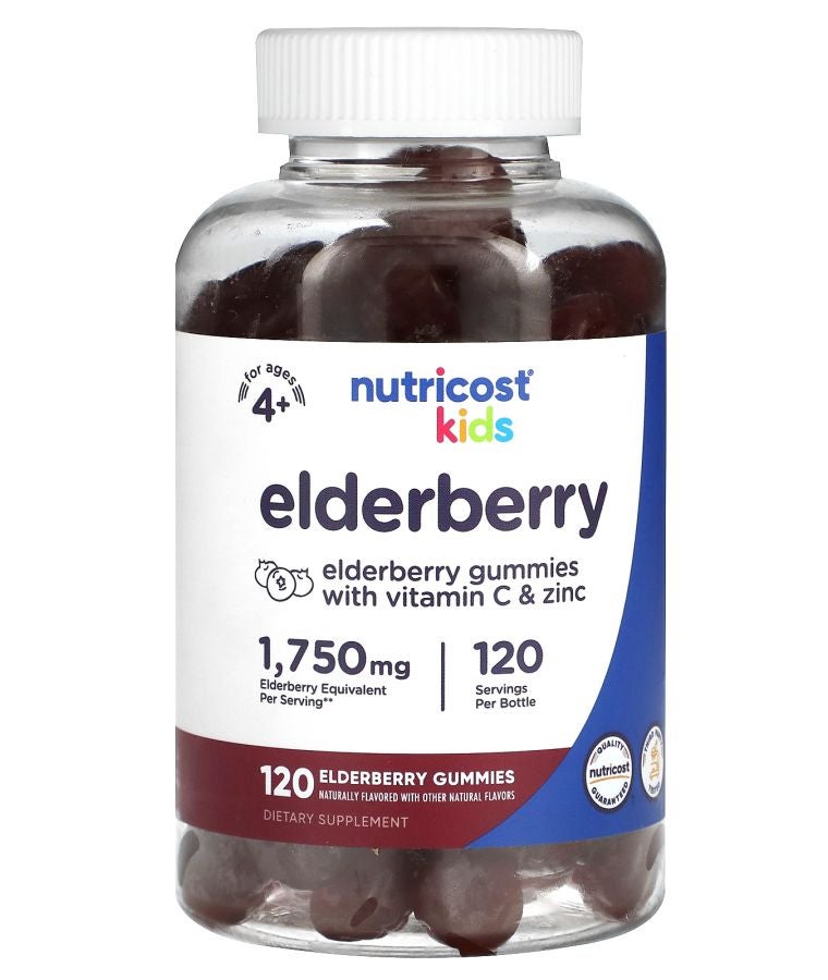 Kids Elderberry Ages 4+ 1750 mg 120 Gummies