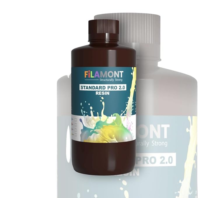 Protomont TECHNOLOGIES فيلا مونت ستاندرد برو 2.0 طابعة ثلاثية الأبعاد ريزن – أصفر، 1 كجم | دقة عالية، متانة، بوليمر ضوئي معالج بالأشعة فوق البنفسجية لطابعات SLA وDLP وLCD 405 نانومتر | مثالي للنماذج الهندسية والنماذج الأولية. - Image 4