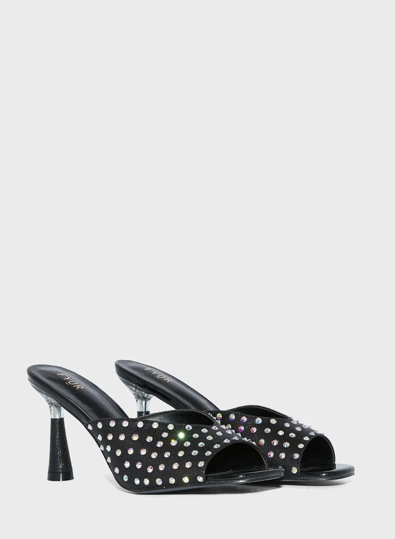FYOR Casual Mid Heel Sandals
