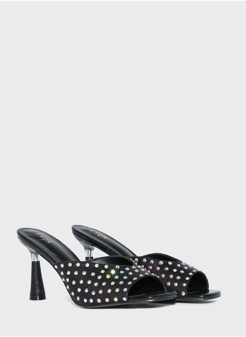 FYOR - Casual Mid Heel Sandals - Image 1