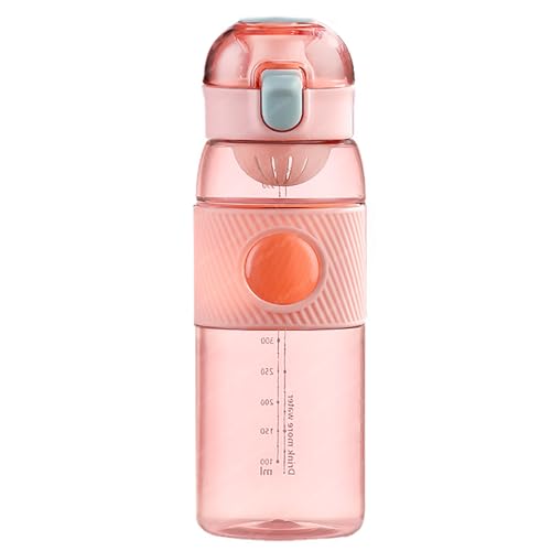 FunBlast Stylish Water Bottle 600 ML - Unbreakable, Anti-Leak Proof, Durable, BPA Free, Non-Toxic for Home, Office, Gym, Trekking (Pink) - Image 1