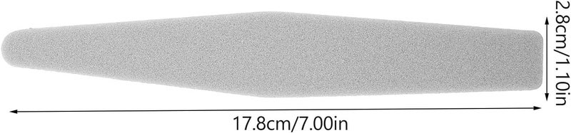 10pcs Double-Sided Nail Buffer Sponge Files Grey Small Nail File for Natural Professional Manicure Tool for Salon and Home Use - Image 2