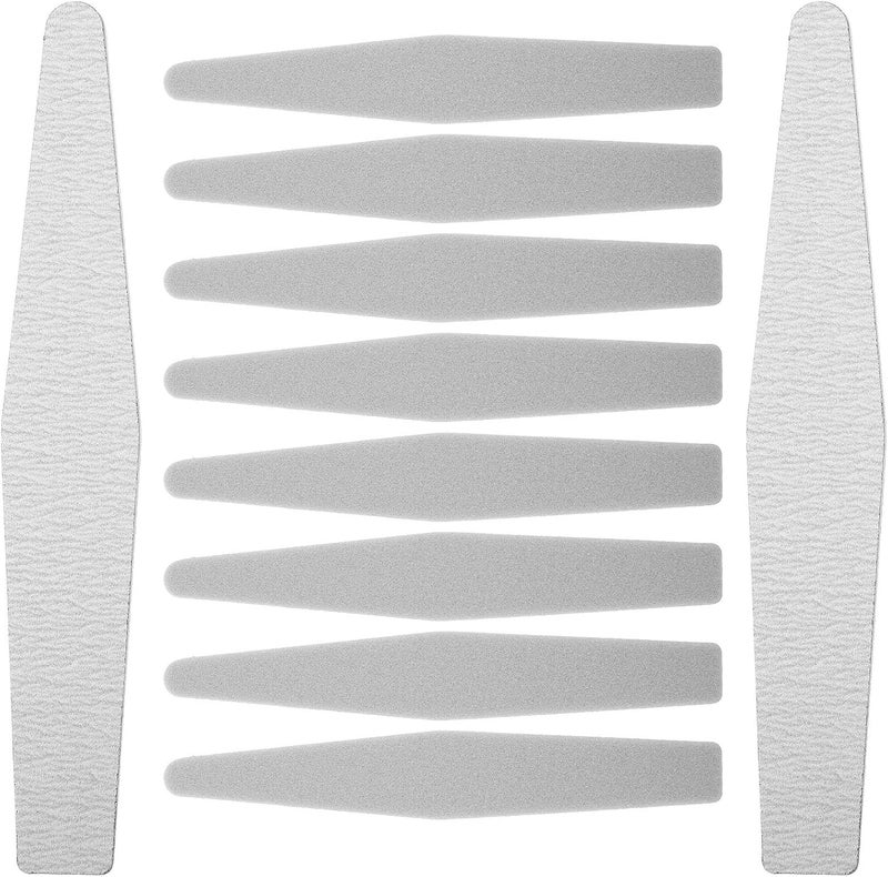 10pcs Double-Sided Nail Buffer Sponge Files Grey Small Nail File for Natural Professional Manicure Tool for Salon and Home Use - Image 1