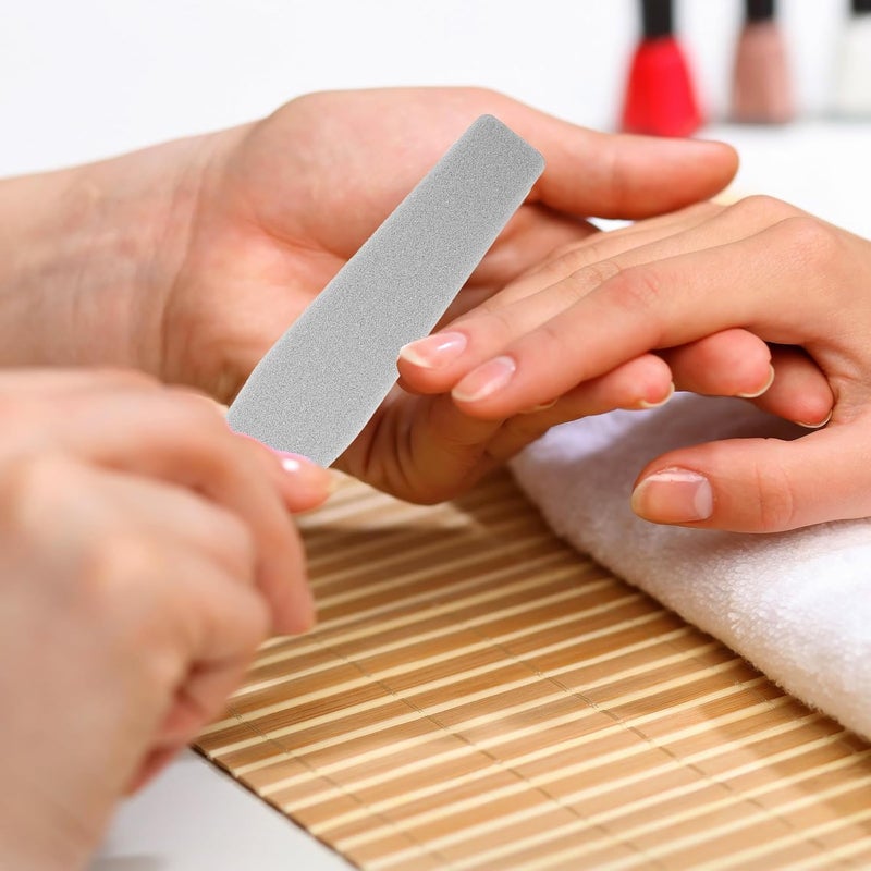 10pcs Double-Sided Nail Buffer Sponge Files Grey Small Nail File for Natural Professional Manicure Tool for Salon and Home Use - Image 5