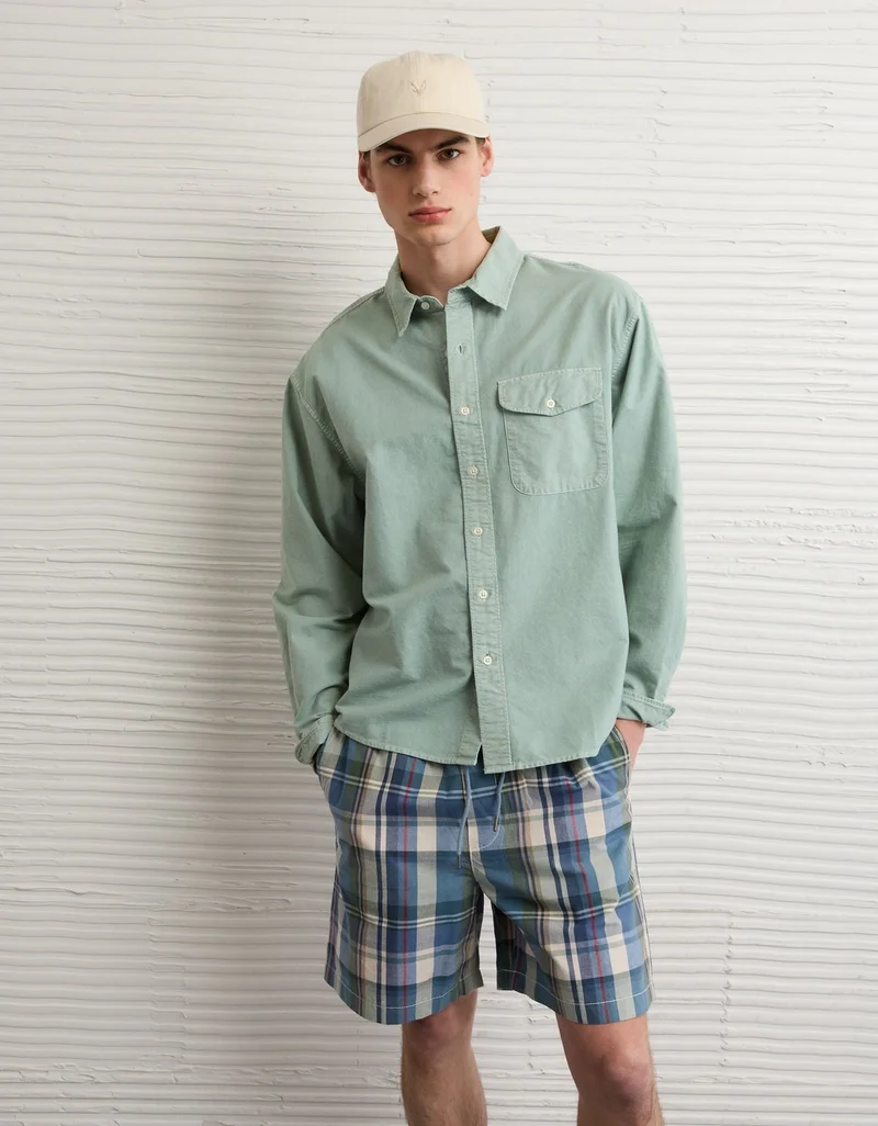 American Eagle AE Everyday Relaxed Fit Oxford Shirt
