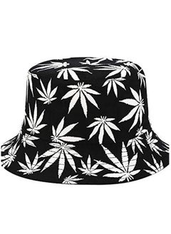 Generic Double face Foldable sun Cotton unisex bucket travel hat  - Image 1