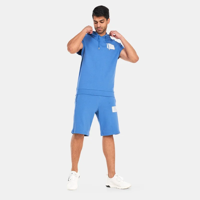 EA7 Emporio Armani Blue Men's Train Graphic Series Hoodie for Men | Best Price UAE