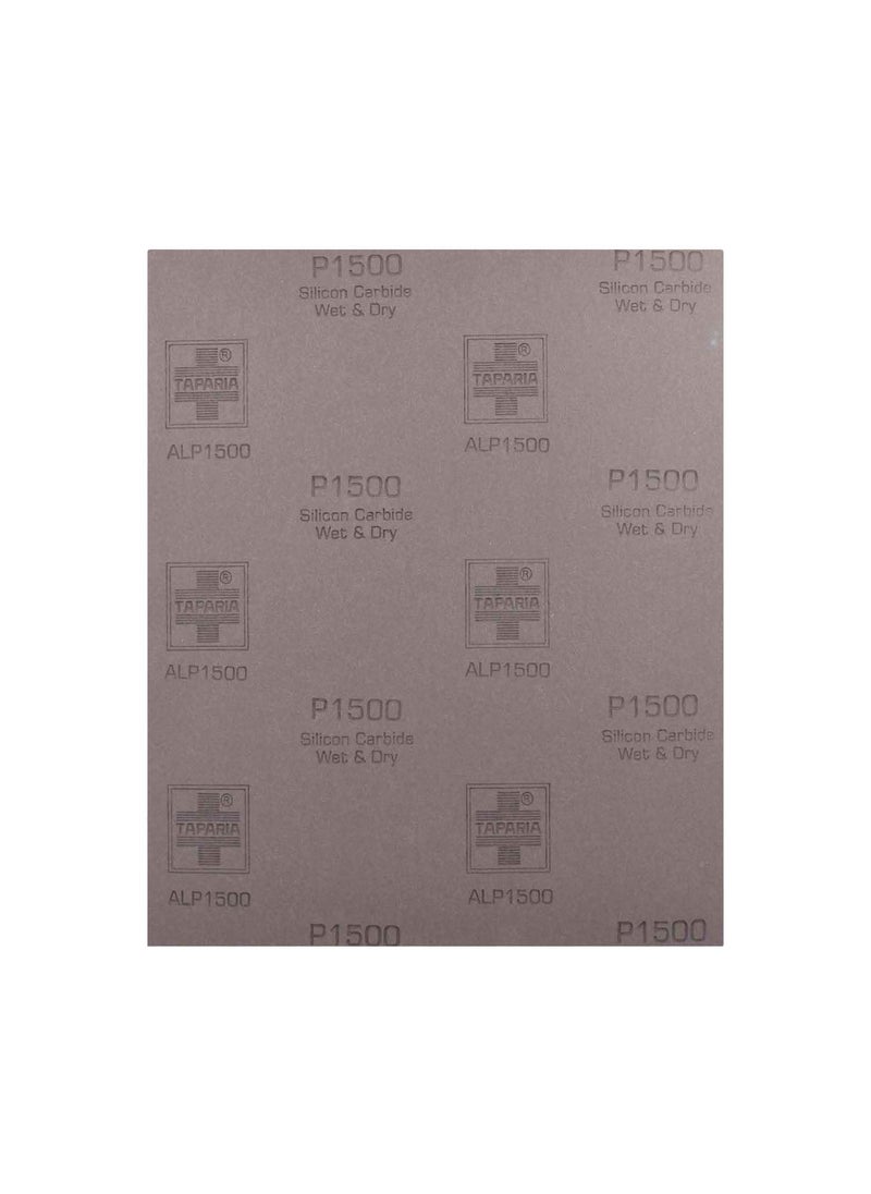 Taparia Taparia 9 X 11 Silicon Carbide Wet Or Dry Emery Sheet Grit 1500 Pack Of 10 Alp 1500  - Image 3