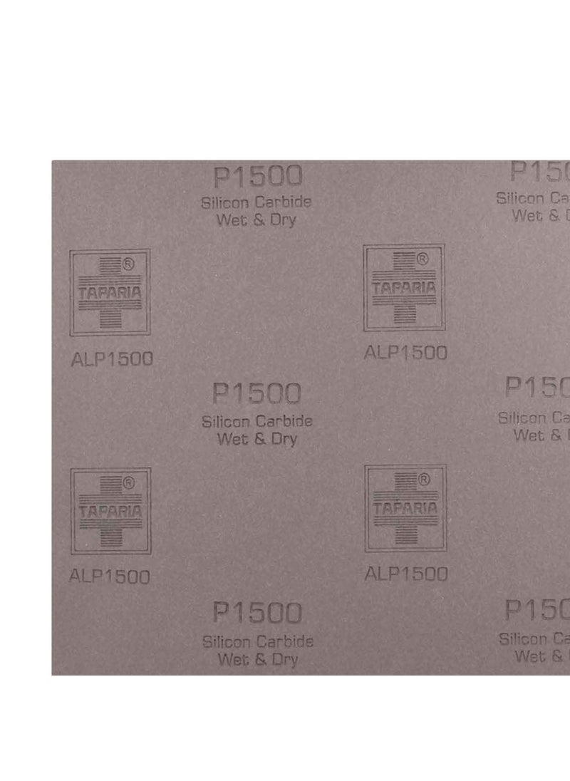 Taparia Taparia 9 X 11 Silicon Carbide Wet Or Dry Emery Sheet Grit 1500 Pack Of 10 Alp 1500  - Image 5