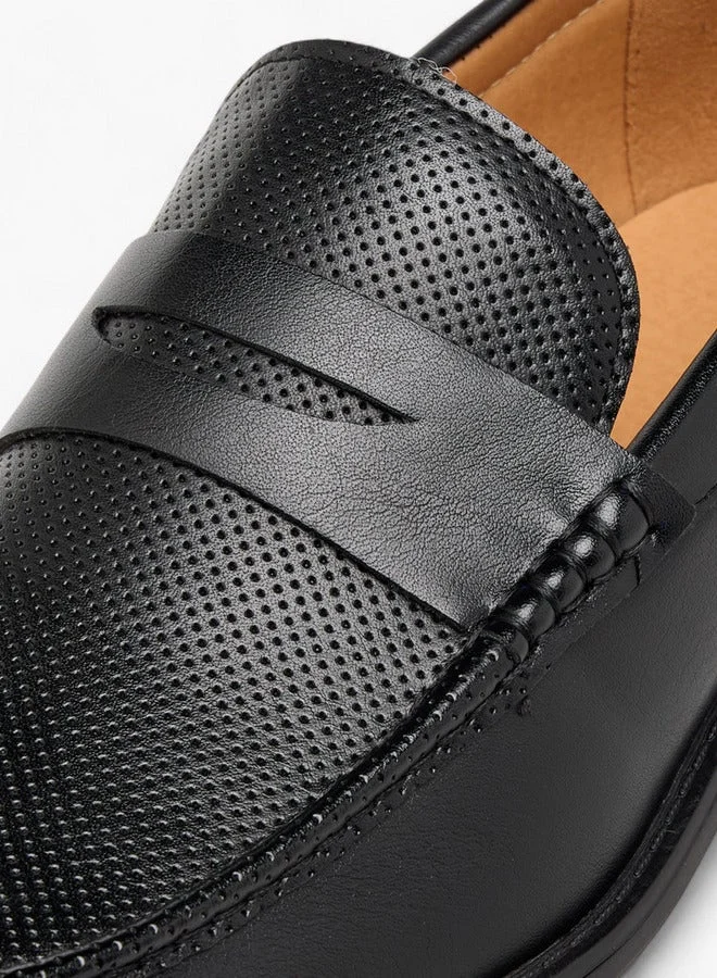 LBL by Shoexpress Textured Slip-On Loafers