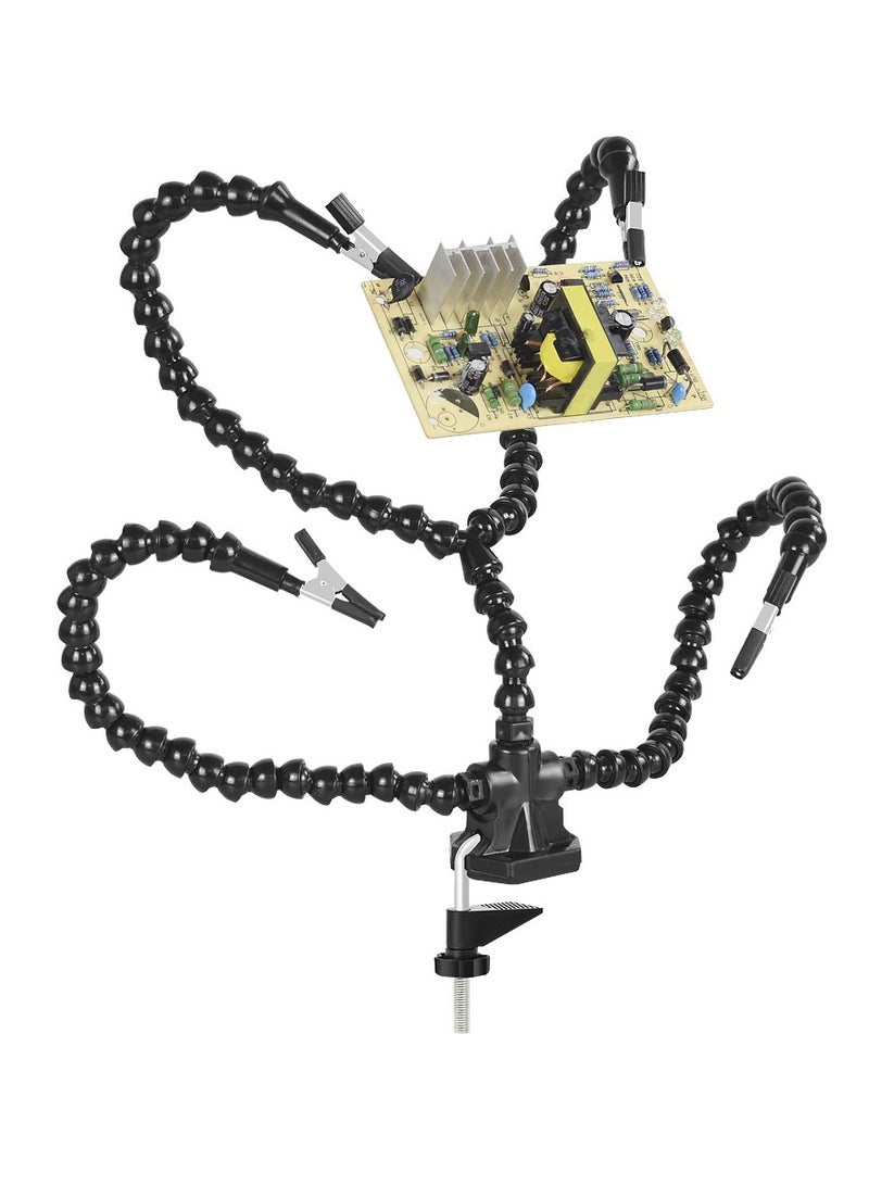 Table Clamp Soldering Iron Holder PCB Fixture Helping Hands Soldering Station Welding Repair Tools Bench Vise