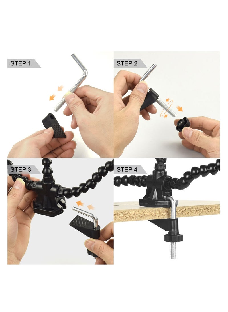Table Clamp Soldering Iron Holder PCB Fixture Helping Hands Soldering Station Welding Repair Tools Bench Vise